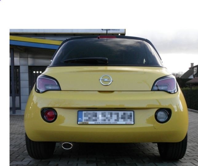 Sportuitlaat voor de Opel Adam 1.4 modellen.